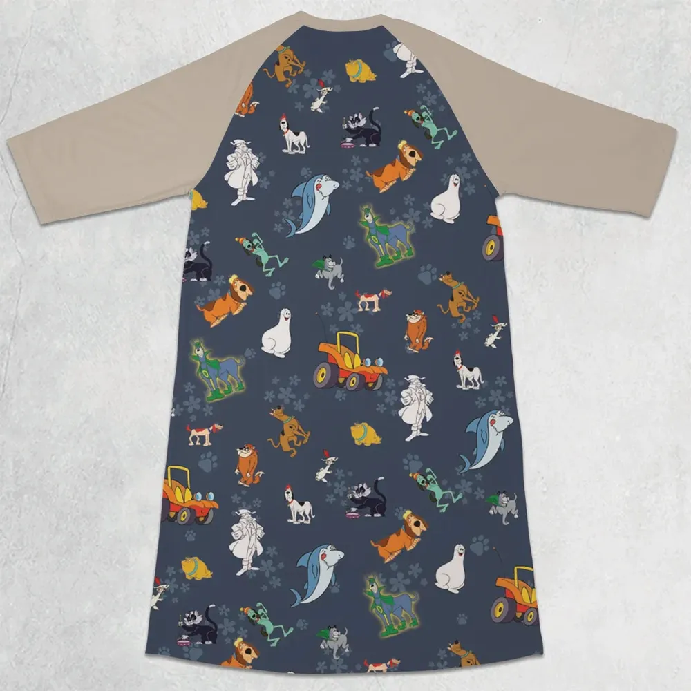 HB Scooby Clones 3/4 Sleeve Raglan Dress - 2
