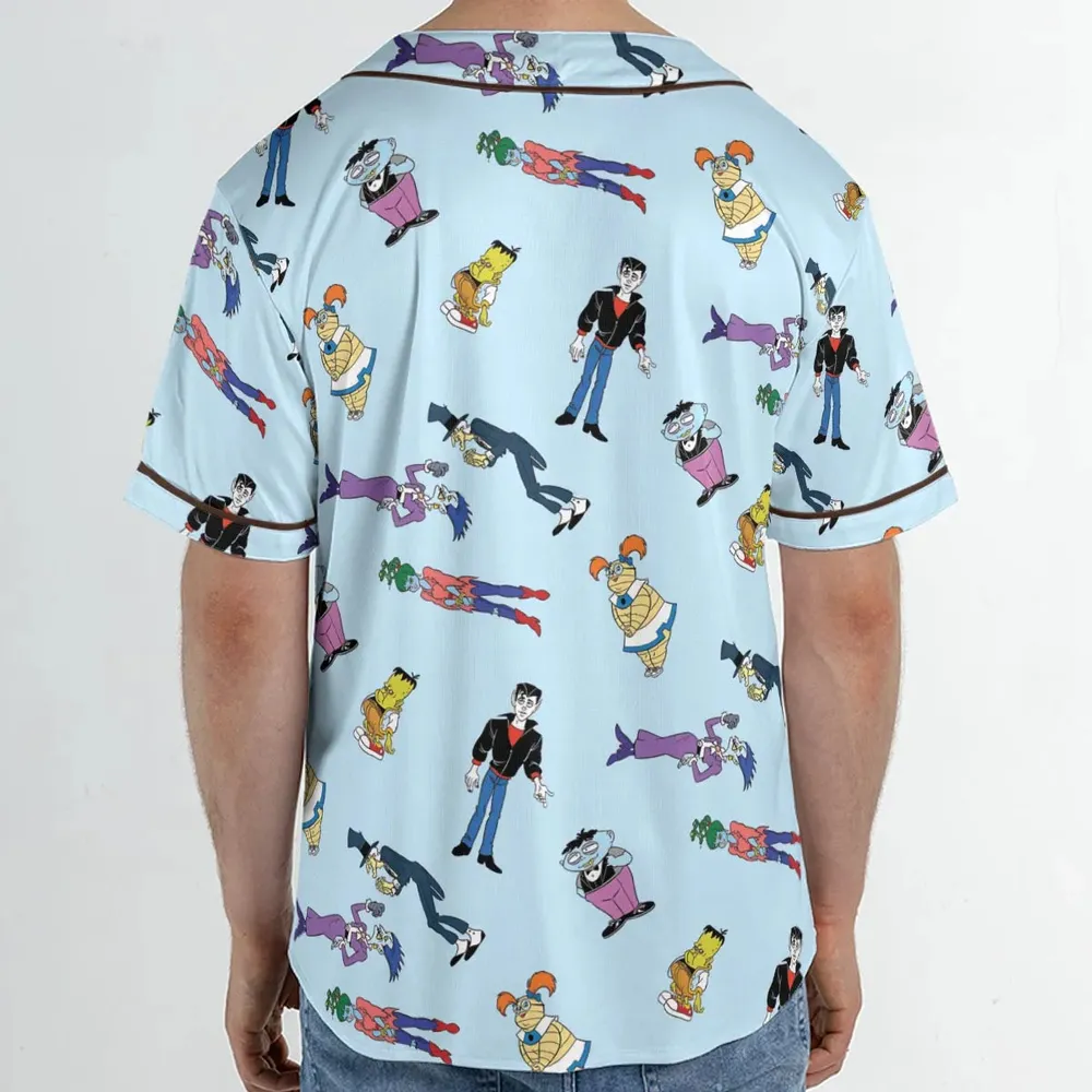 Animated Undead Gravedale High Unisex Baseball Jersey - 2