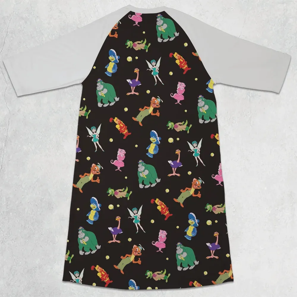 Willy's Vintage Charracters 3/4 Sleeve Raglan Dress - 2