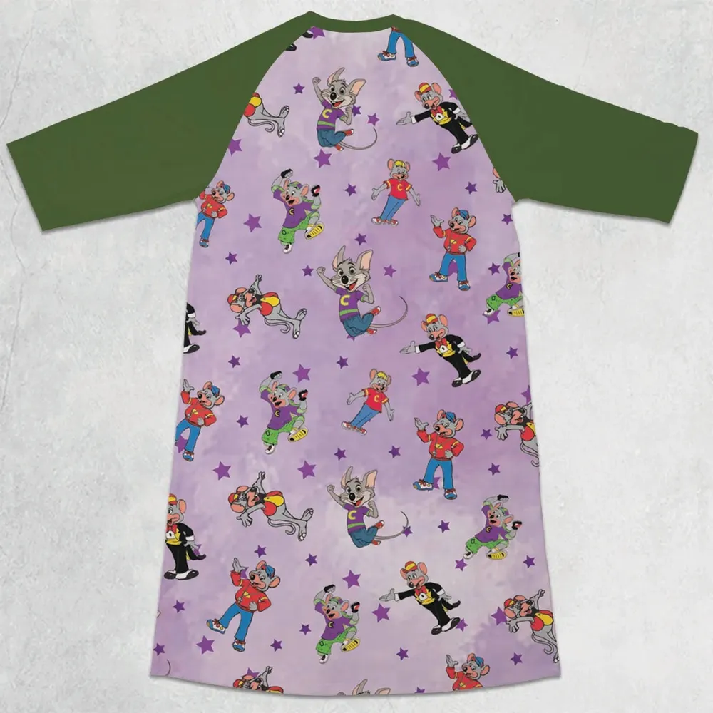 History Of Chuck 3/4 Sleeve Raglan Dress - 2