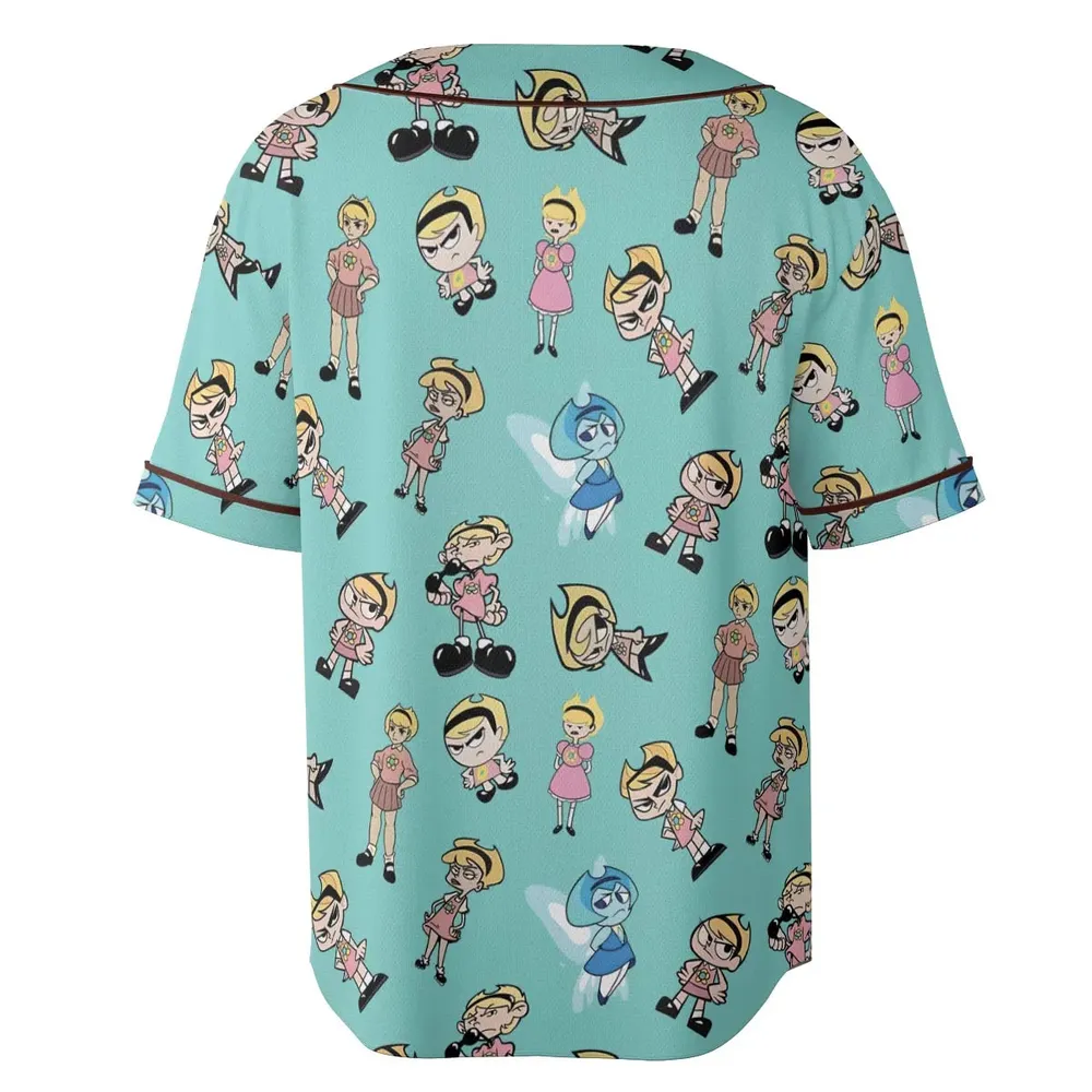 The Grim Adventures of Billy and Mandy Unisex Baseball Jersey - 4