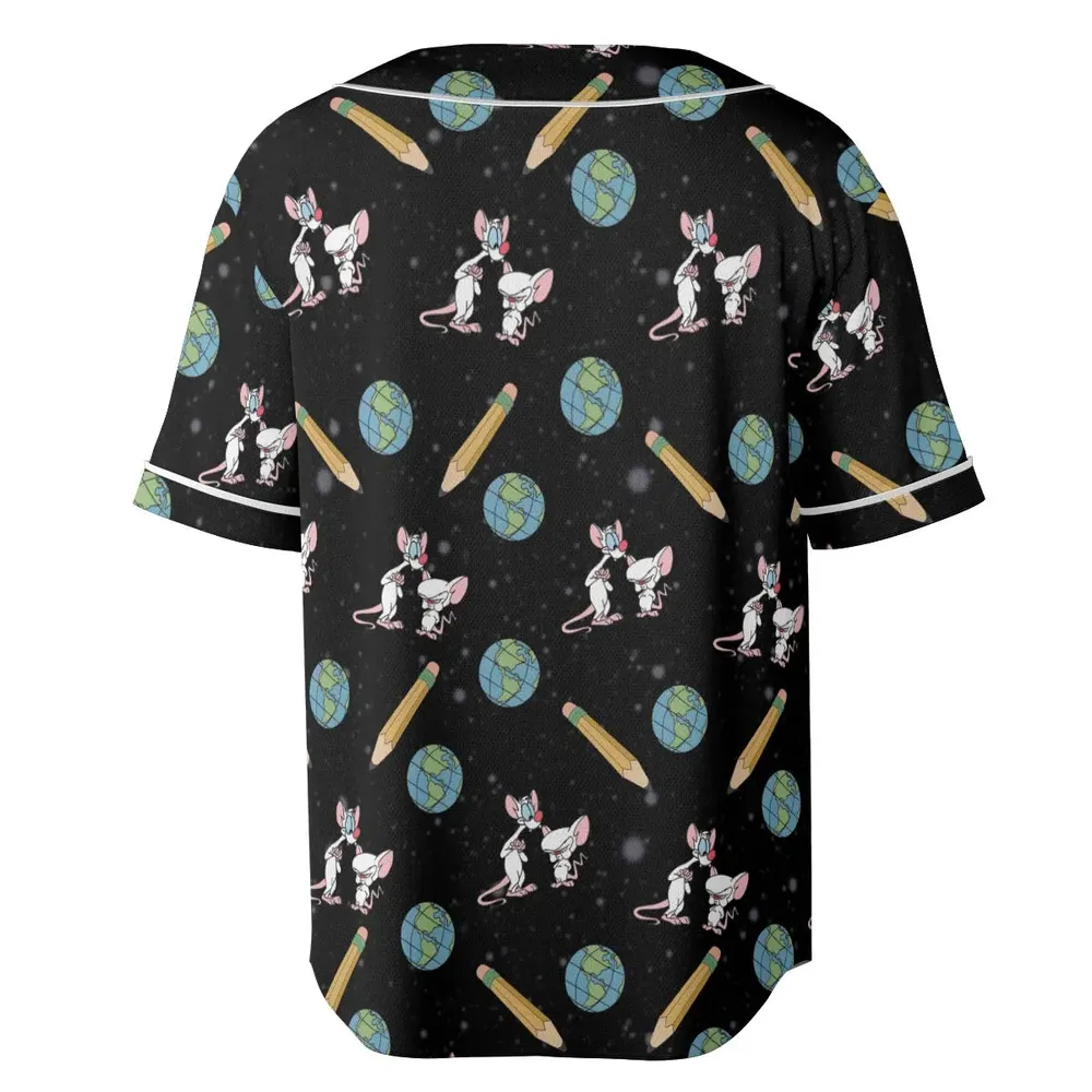 Geek Drip Pinky and The Brain Unisex Baseball Jersey - 4