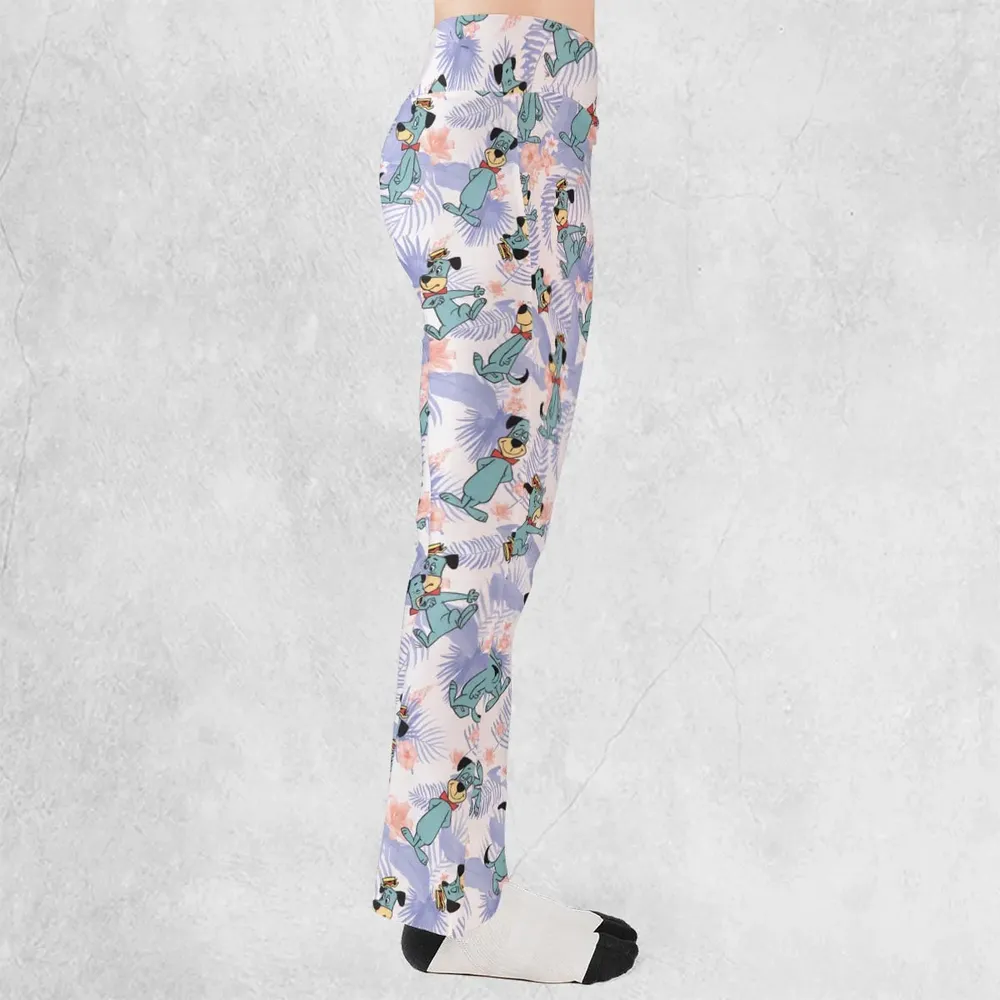 Huckleberry Hound Pattern Flare Leggings - 2