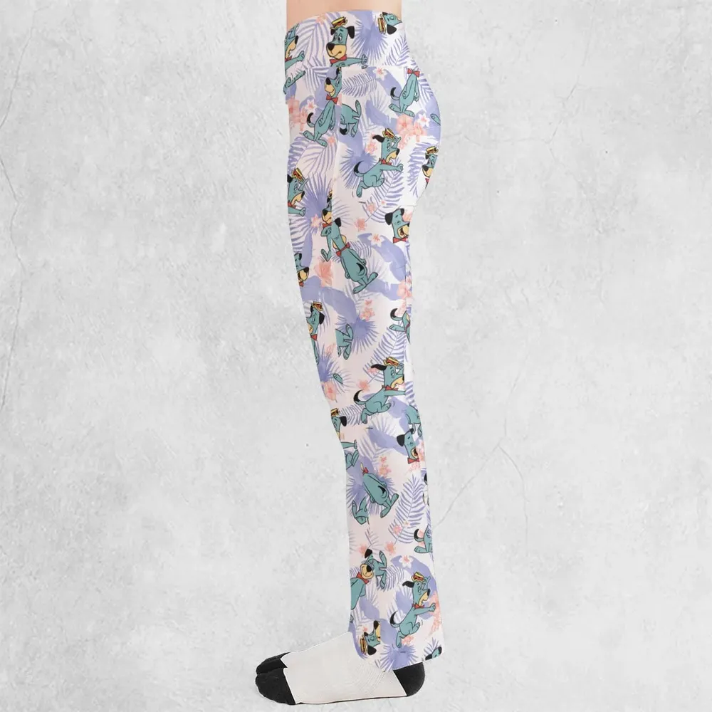 Huckleberry Hound Pattern Flare Leggings - 3