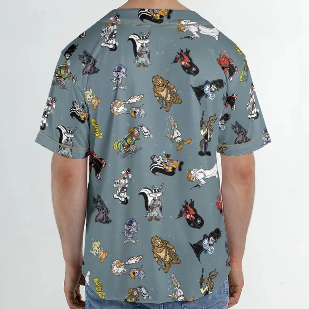 Looney Wars Unisex Baseball Jersey - 2