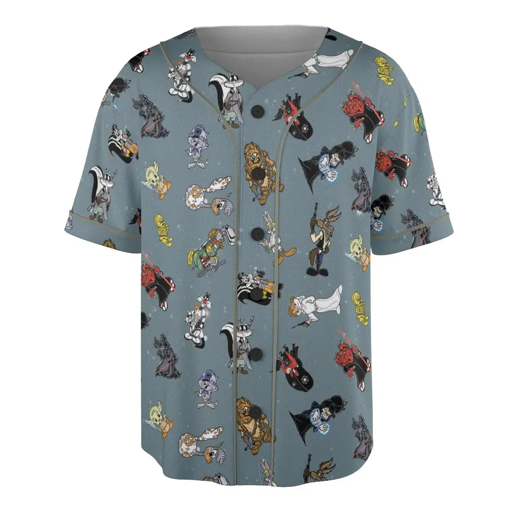 Looney Wars Unisex Baseball Jersey - 3