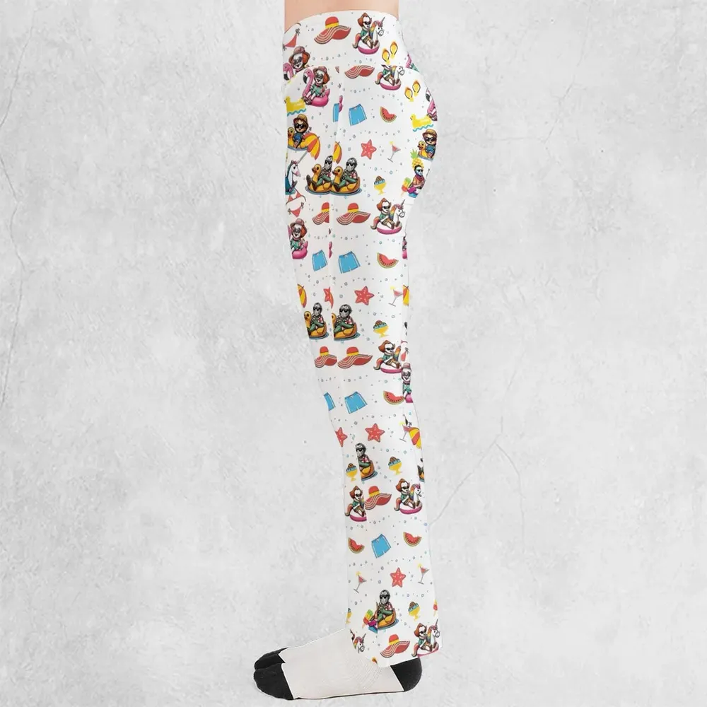 Horror Beach Flare Leggings - 3