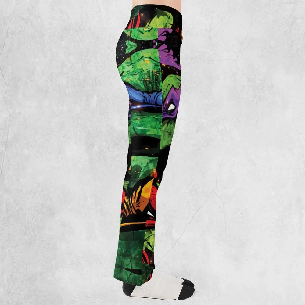 Four Ninja Turtles TMNT Flare Leggings - 2