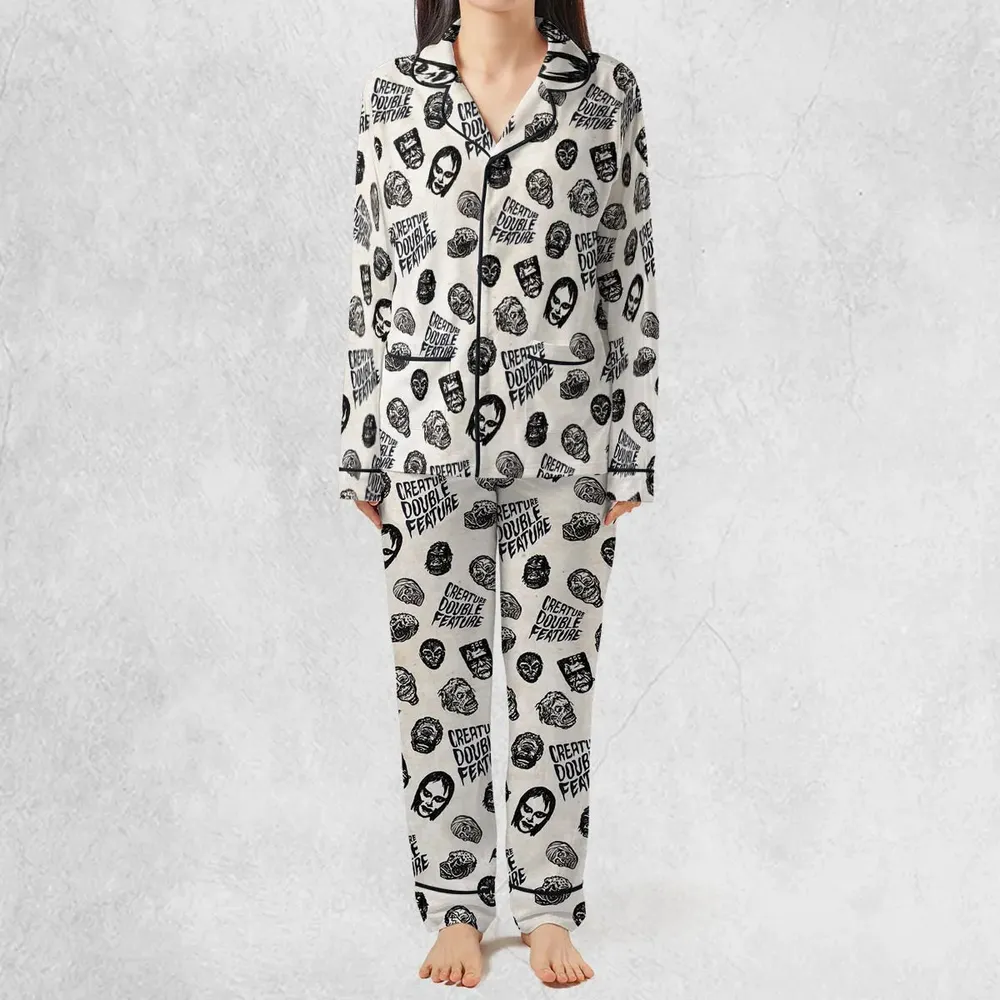 Creature Double Feature Horror Characters Pajamas Set - 2