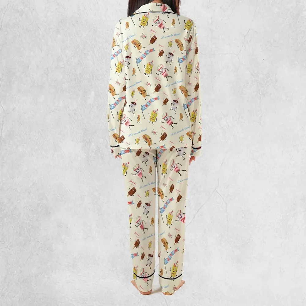 Let's All Go To The Lobby Retro Cartoon Pajamas Set - 3