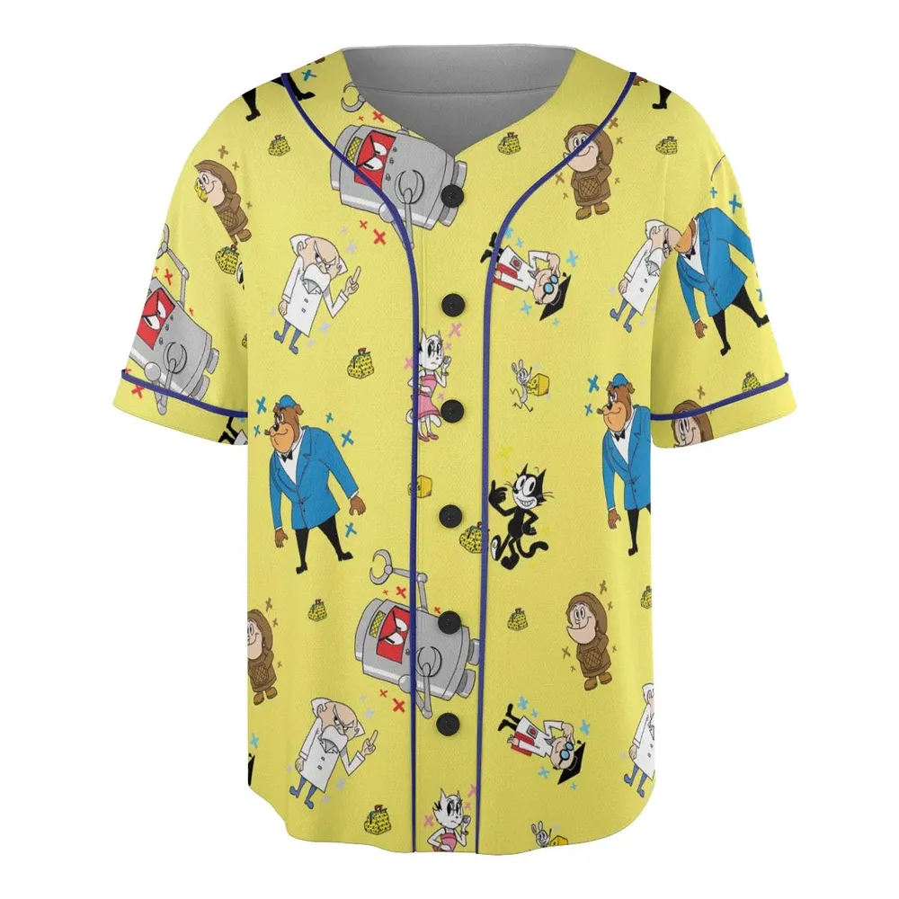 Felix The Cat Characters Unisex Baseball Jersey - 3