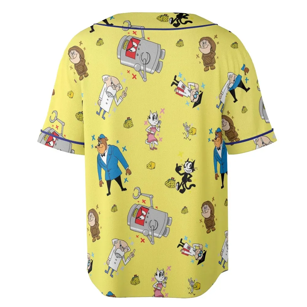 Felix The Cat Characters Unisex Baseball Jersey - 4