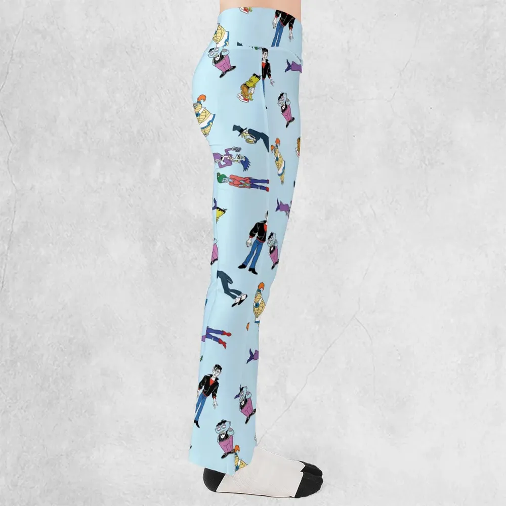 Animated Undead Gravedale High Flare Leggings - 2