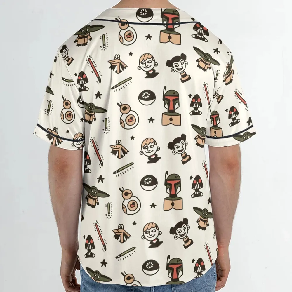 Retro Galaxy Star Wars Unisex Baseball Jersey - 2