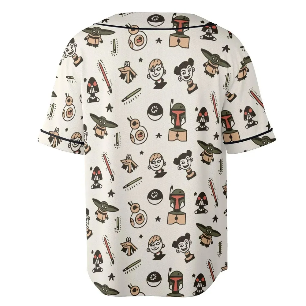 Retro Galaxy Star Wars Unisex Baseball Jersey - 4