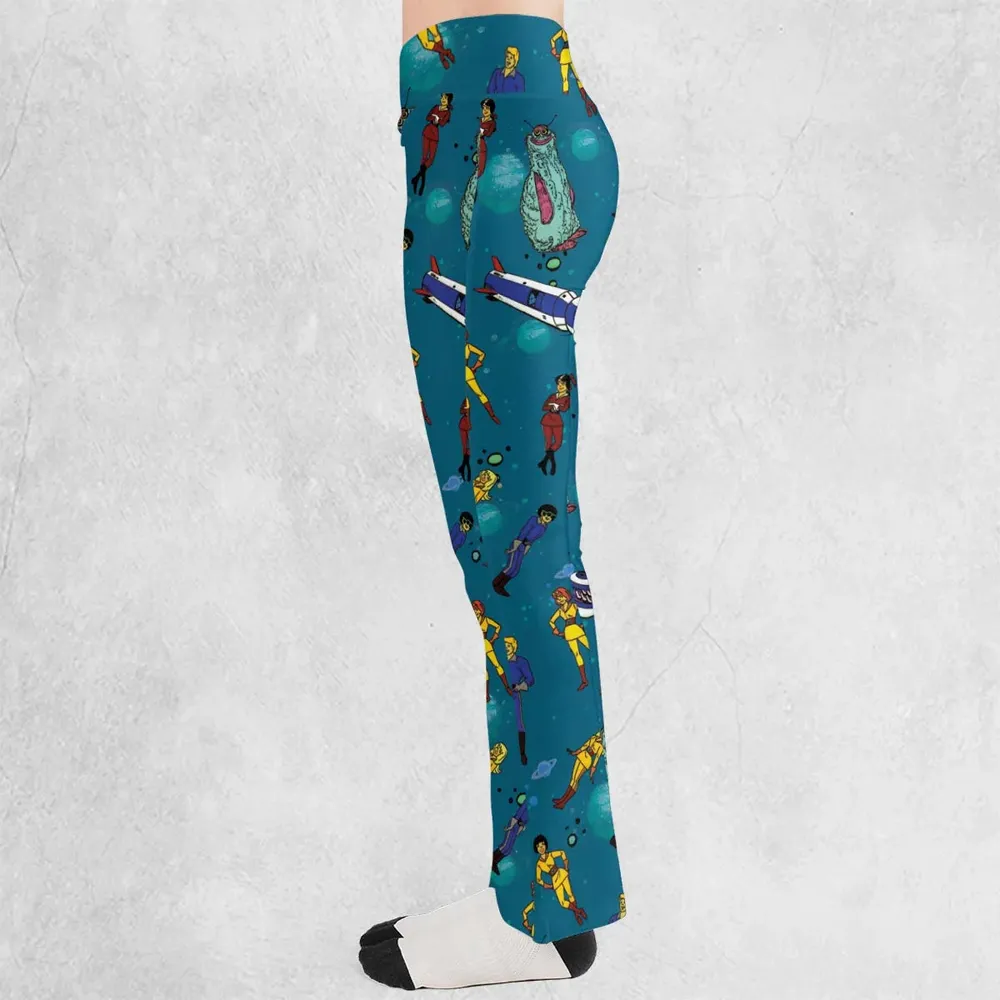 Josie And The Pussy Cats in Outer Space Flare Leggings - 3
