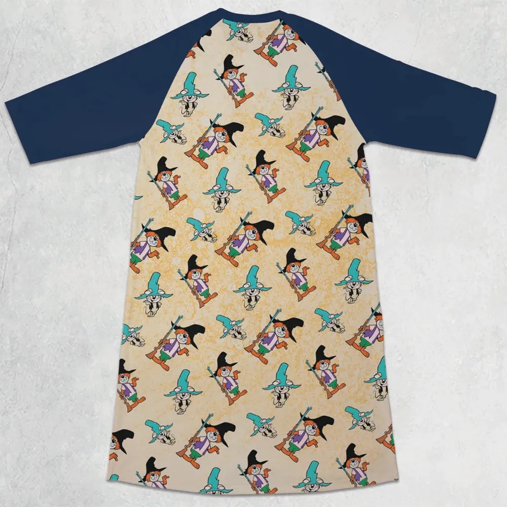 Punkin' Puss & Mushmouse 3/4 Sleeve Raglan Dress - 2