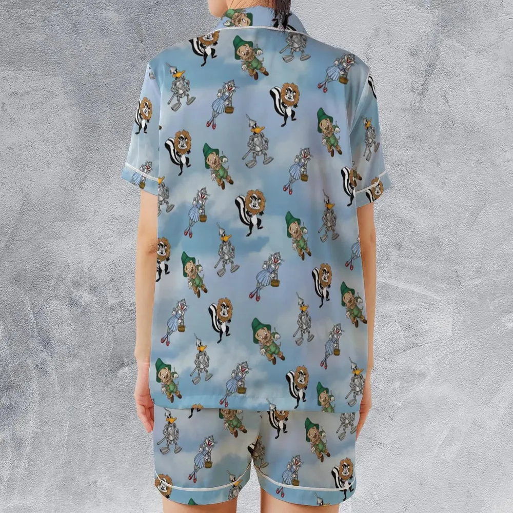 The Wizard Of Draws Looney Tunes Satin Short-Sleeve Pajamas Set - 2
