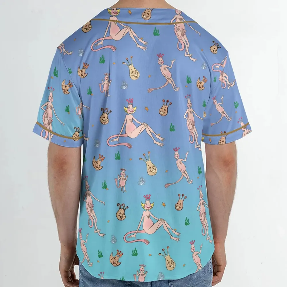 Who You Callin' One-eyed Shrimp Sea-Monkeys Unisex Baseball Jersey - 2