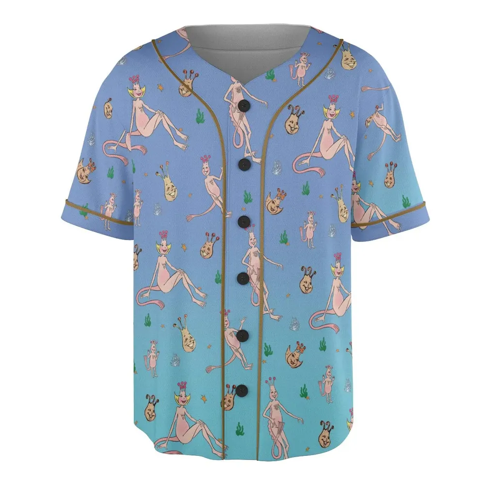 Who You Callin' One-eyed Shrimp Sea-Monkeys Unisex Baseball Jersey - 3