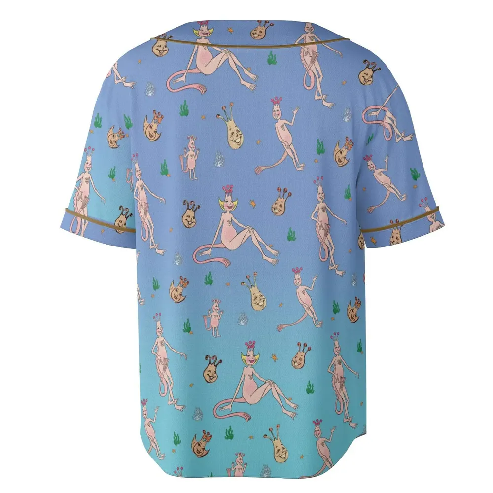 Who You Callin' One-eyed Shrimp Sea-Monkeys Unisex Baseball Jersey - 4