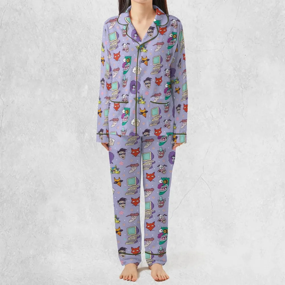 Floral Courage Courage the Cowardly Dog Pajamas Set - 2