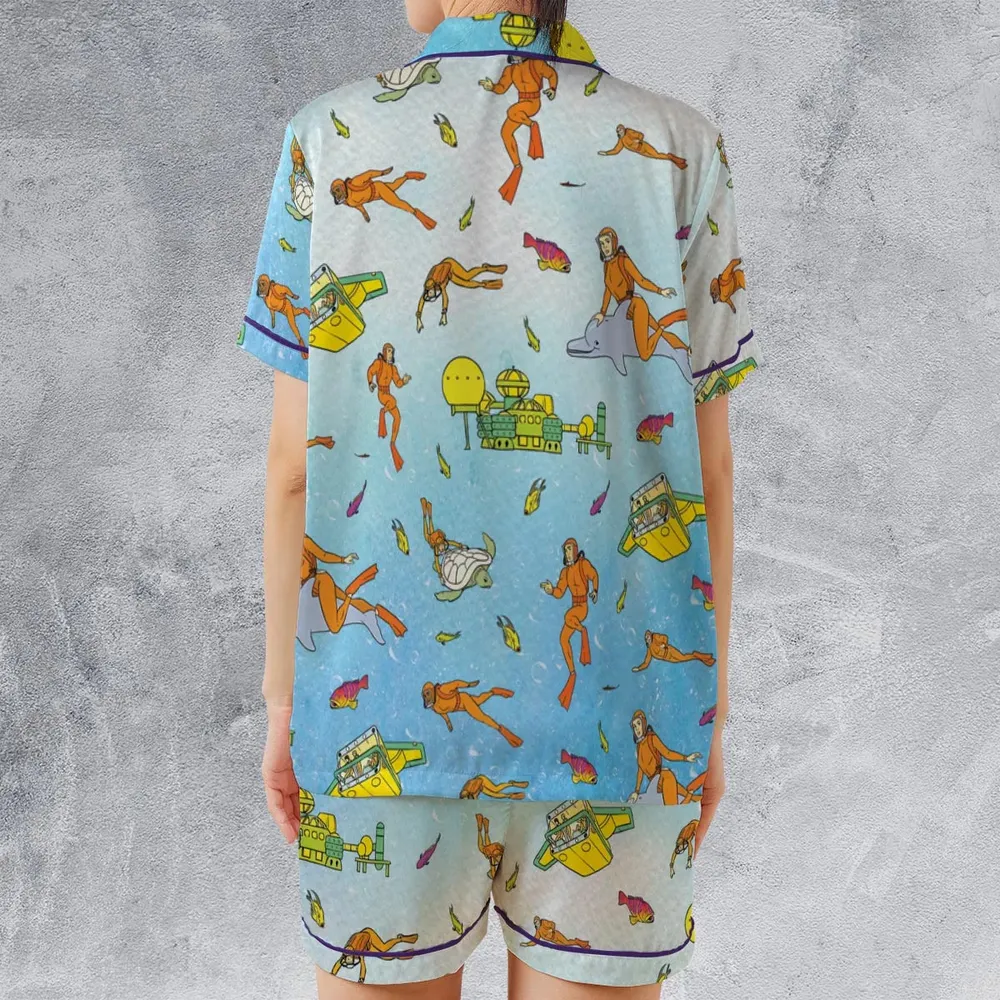 Underwater Sealab 2020 Satin Short-Sleeve Pajamas Set - 2