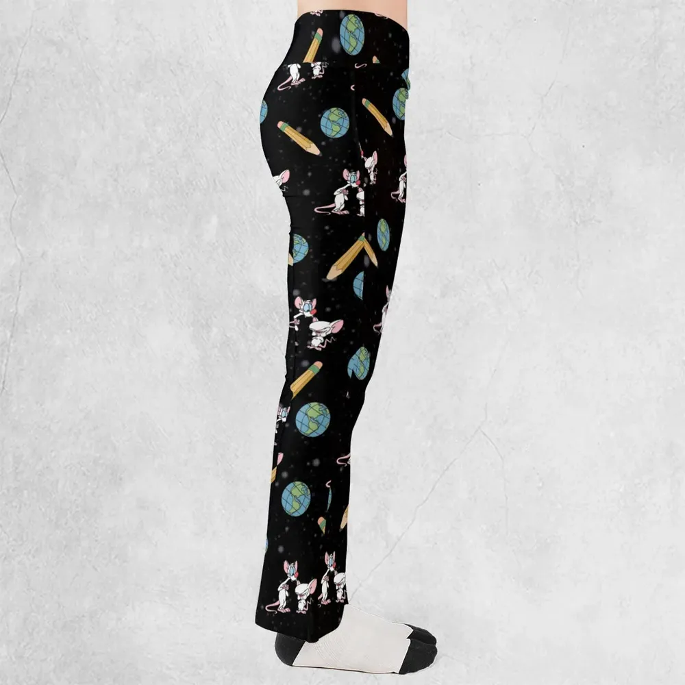 Geek Drip Pinky and The Brain Flare Leggings - 2