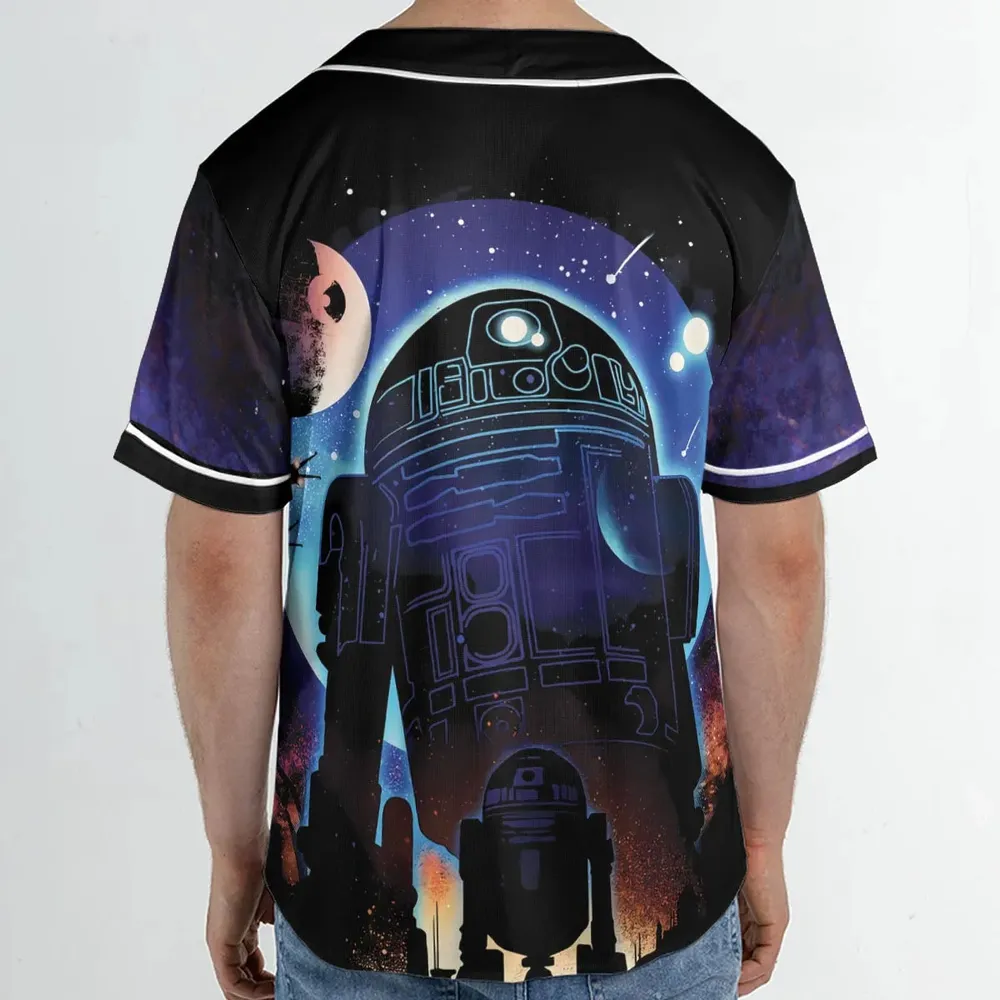 Droid Night Star Wars Unisex Baseball Jersey - 2
