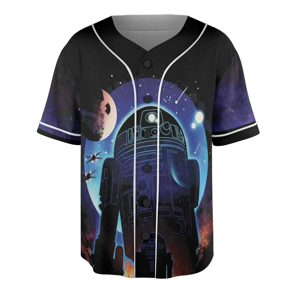 Droid Night Star Wars Unisex Baseball Jersey - 3