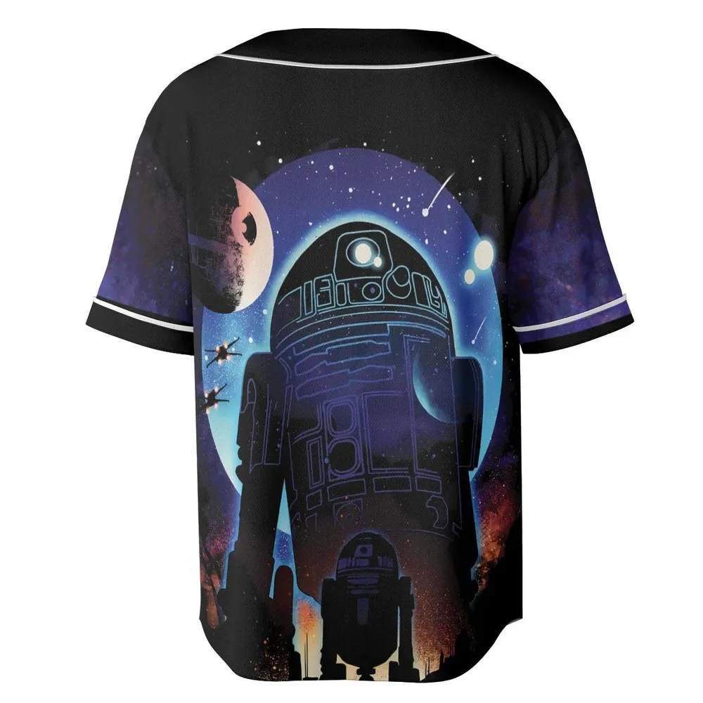 Droid Night Star Wars Unisex Baseball Jersey - 4