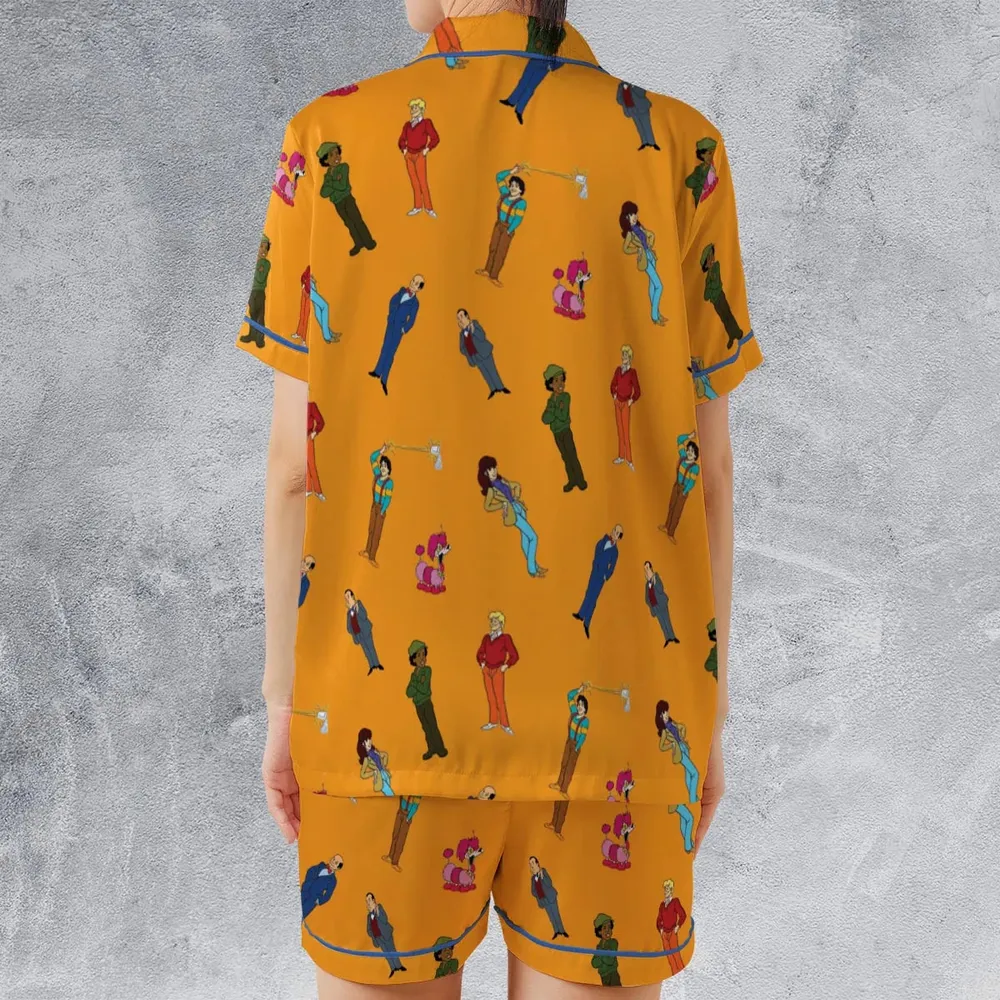 Mork Madness Mork and Mindy Satin Short-Sleeve Pajamas Set - 2