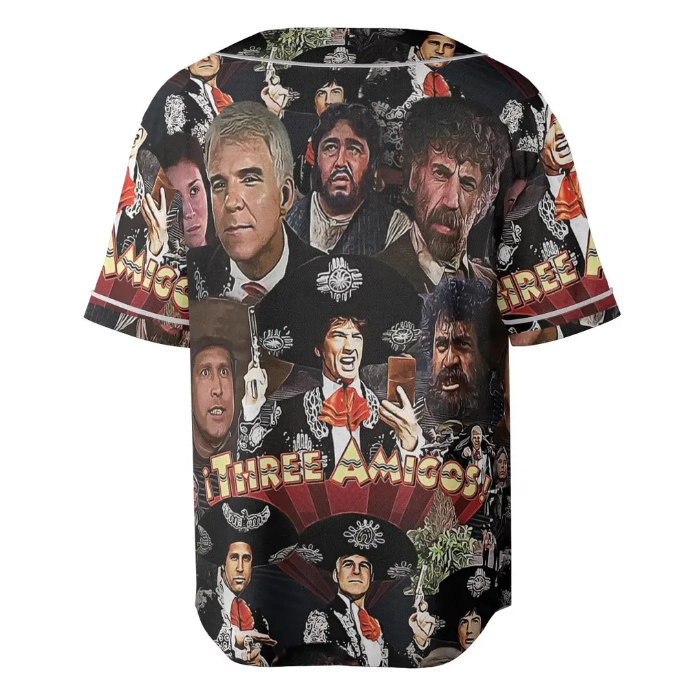 Three Amigos and the Infamous El Guapo Unisex Baseball Jersey - 4