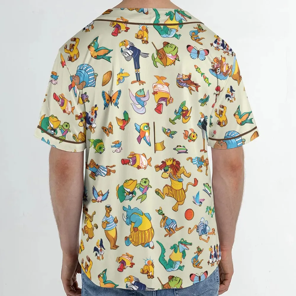 Bedknobs and broomsticks True Blue Team and the Dirty Yellow Team Unisex Baseball Jersey - 2
