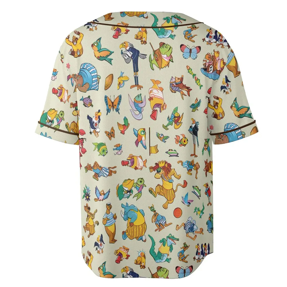 Bedknobs and broomsticks True Blue Team and the Dirty Yellow Team Unisex Baseball Jersey - 4