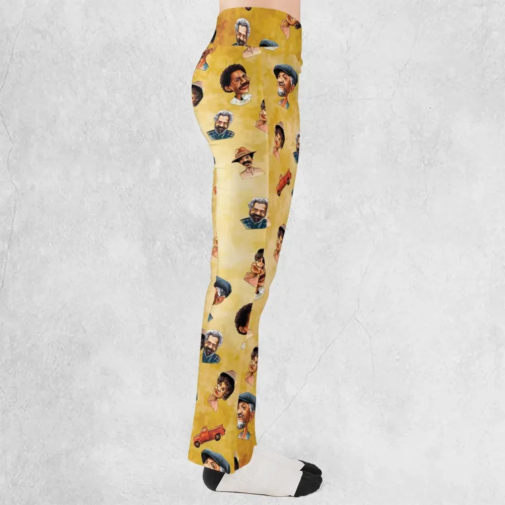 Sanford and Son Characters Flare Leggings - 2