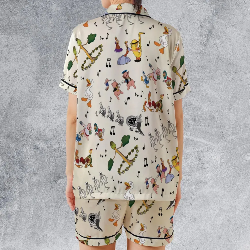 The Silly Symphony Characters Satin Short-Sleeve Pajamas Set - 2