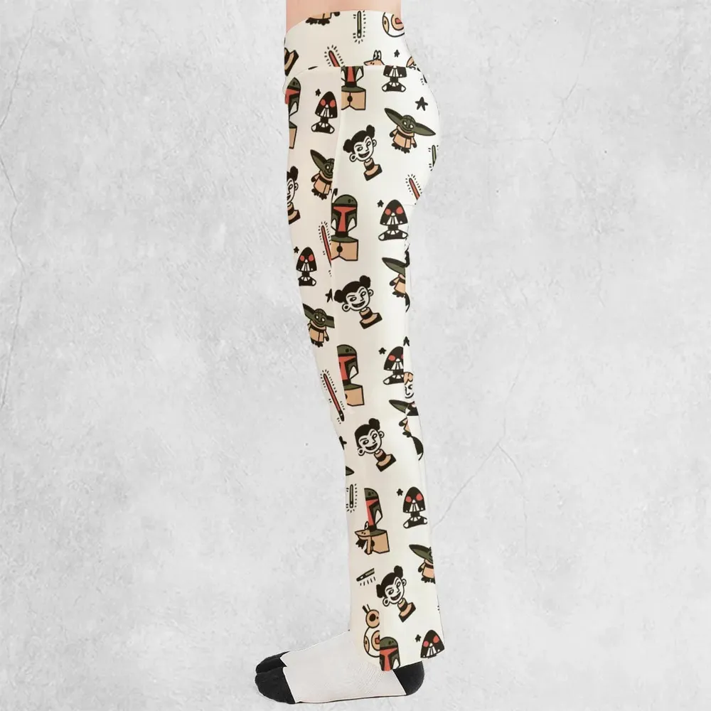 Retro Galaxy Star Wars Flare Leggings - 3