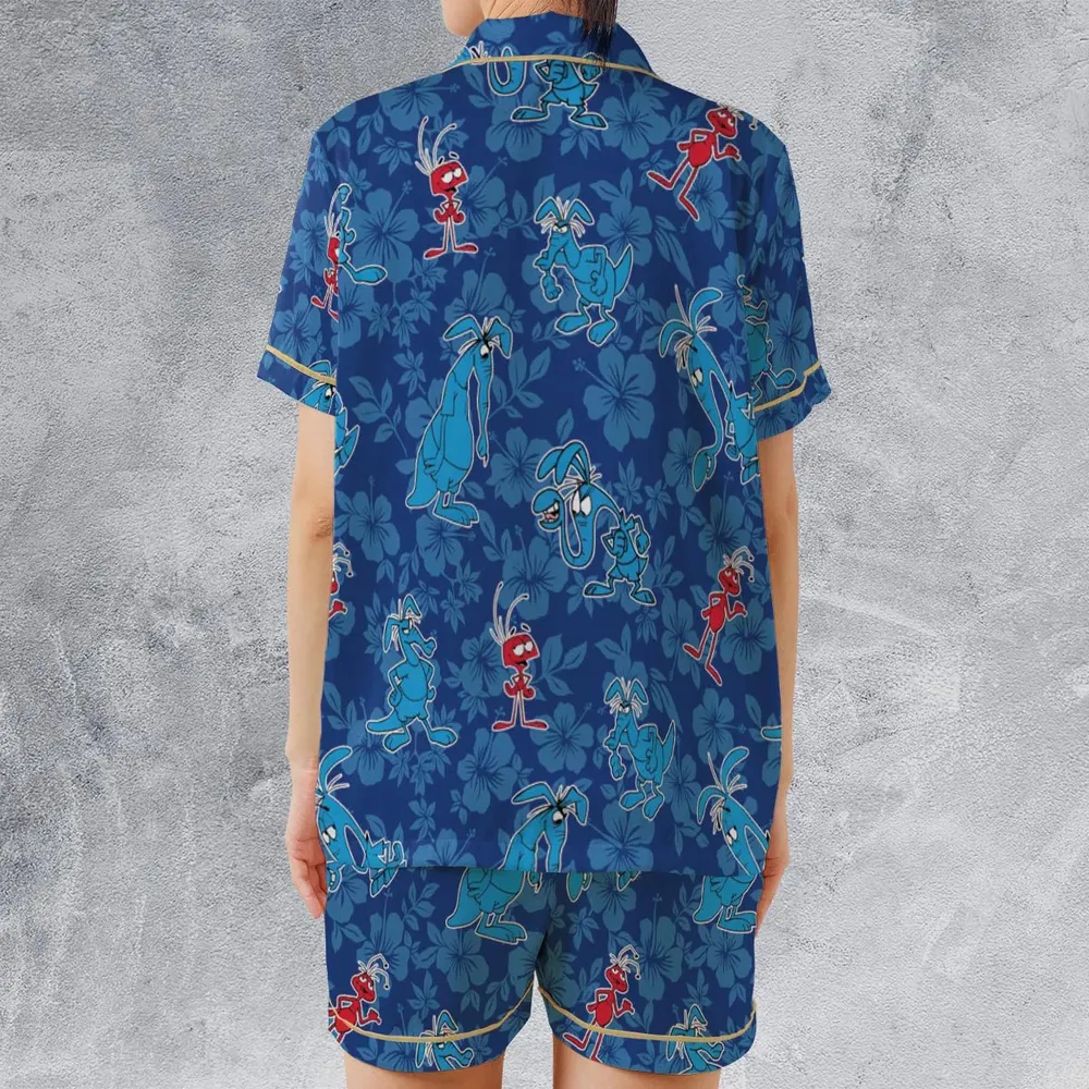 The Ant and the Aardvark Satin Short-Sleeve Pajamas Set - 2