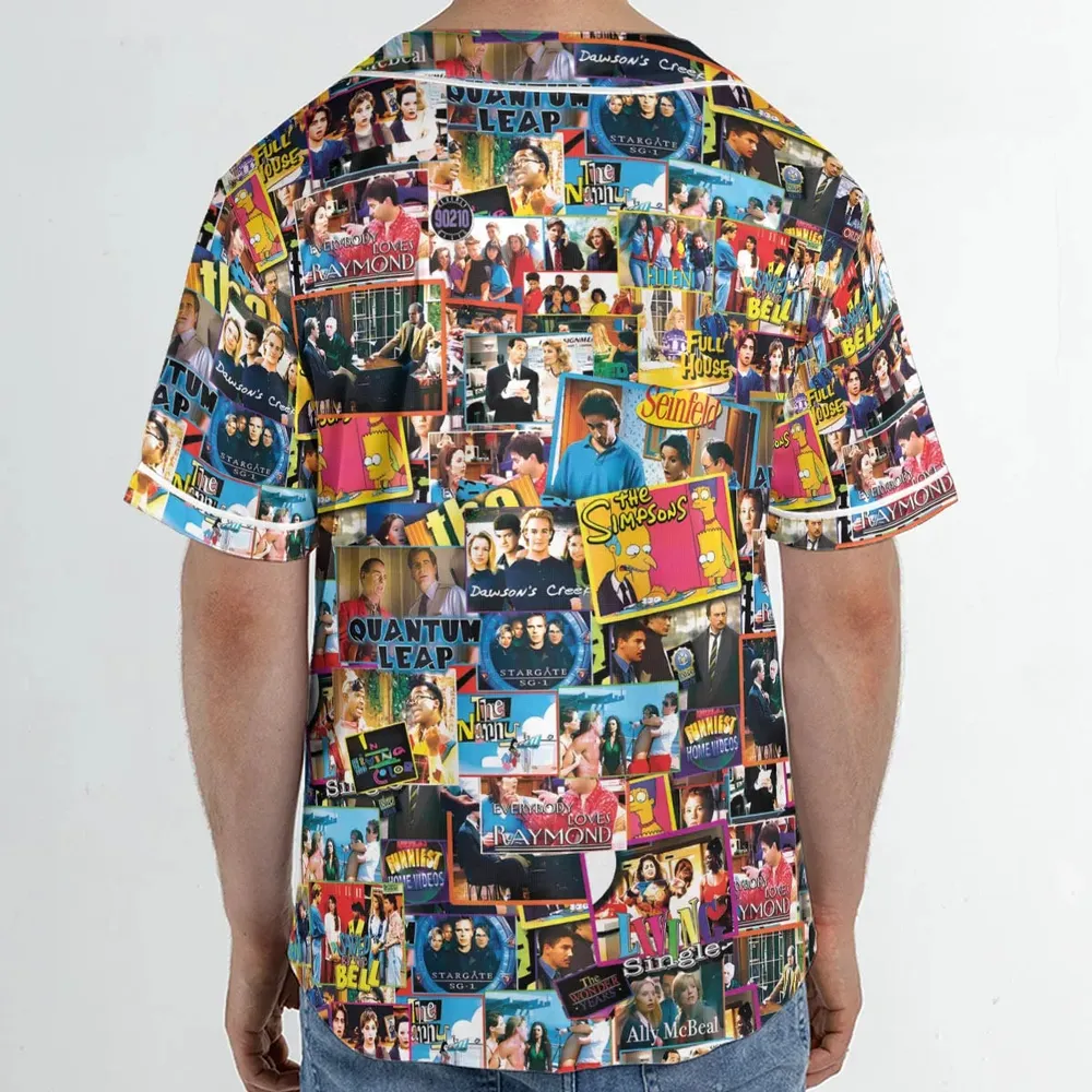 The 90s TV Shows Unisex Baseball Jersey - 2