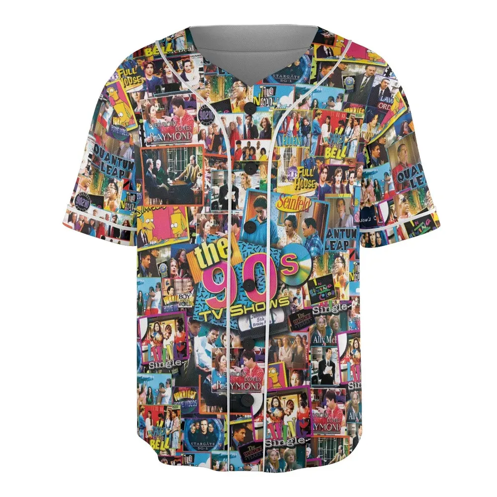 The 90s TV Shows Unisex Baseball Jersey - 3