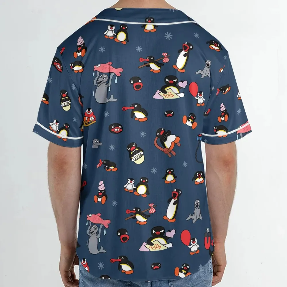 Noot Noot Pingu Unisex Baseball Jersey - 2