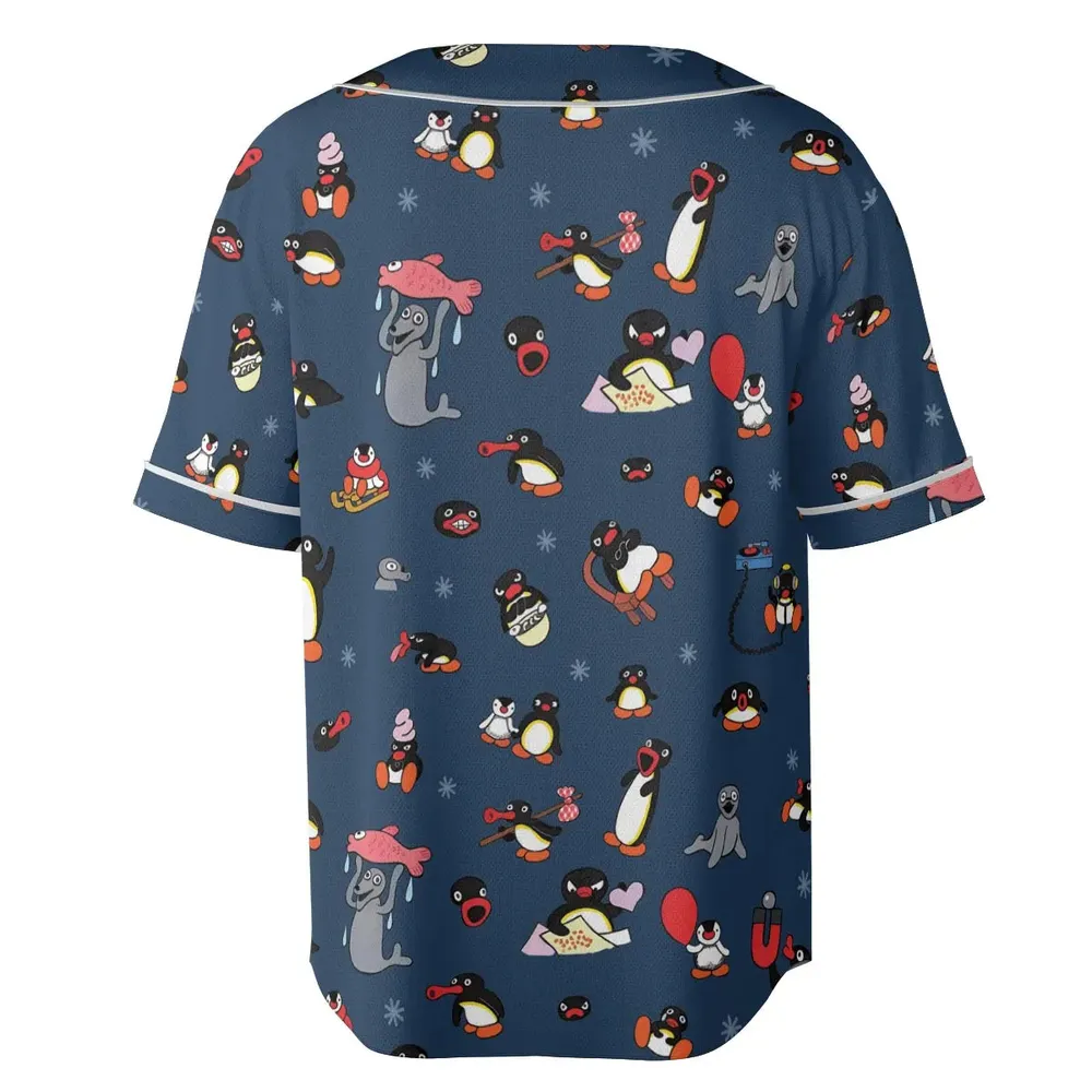 Noot Noot Pingu Unisex Baseball Jersey - 4