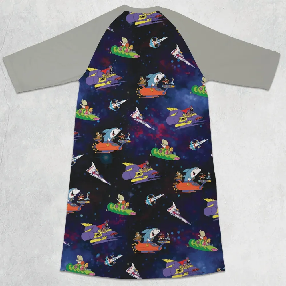 Yogi’s Space Race 3/4 Sleeve Raglan Dress - 2