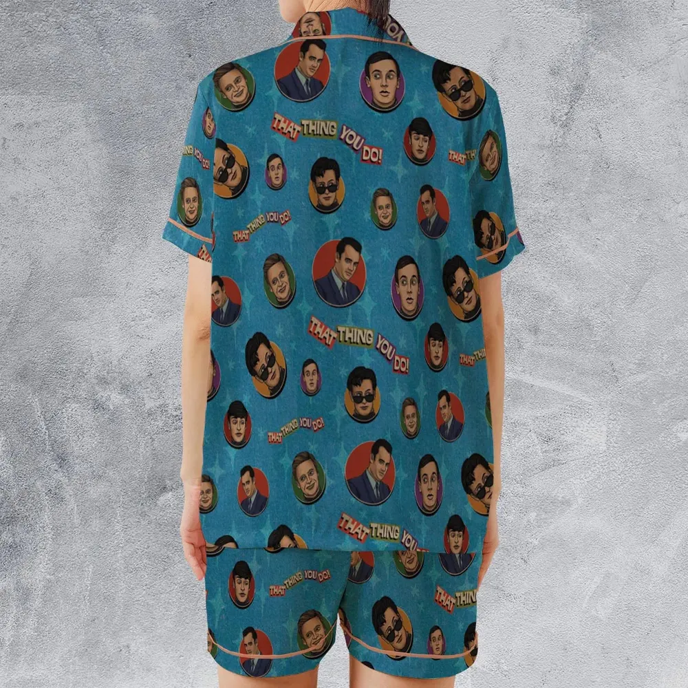 Wonders That Thing You Do Satin Short-Sleeve Pajamas Set - 2