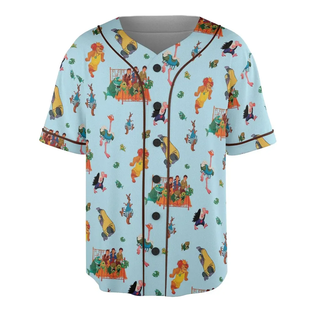 Bedknobs and broomsticks Characters Unisex Baseball Jersey - 3
