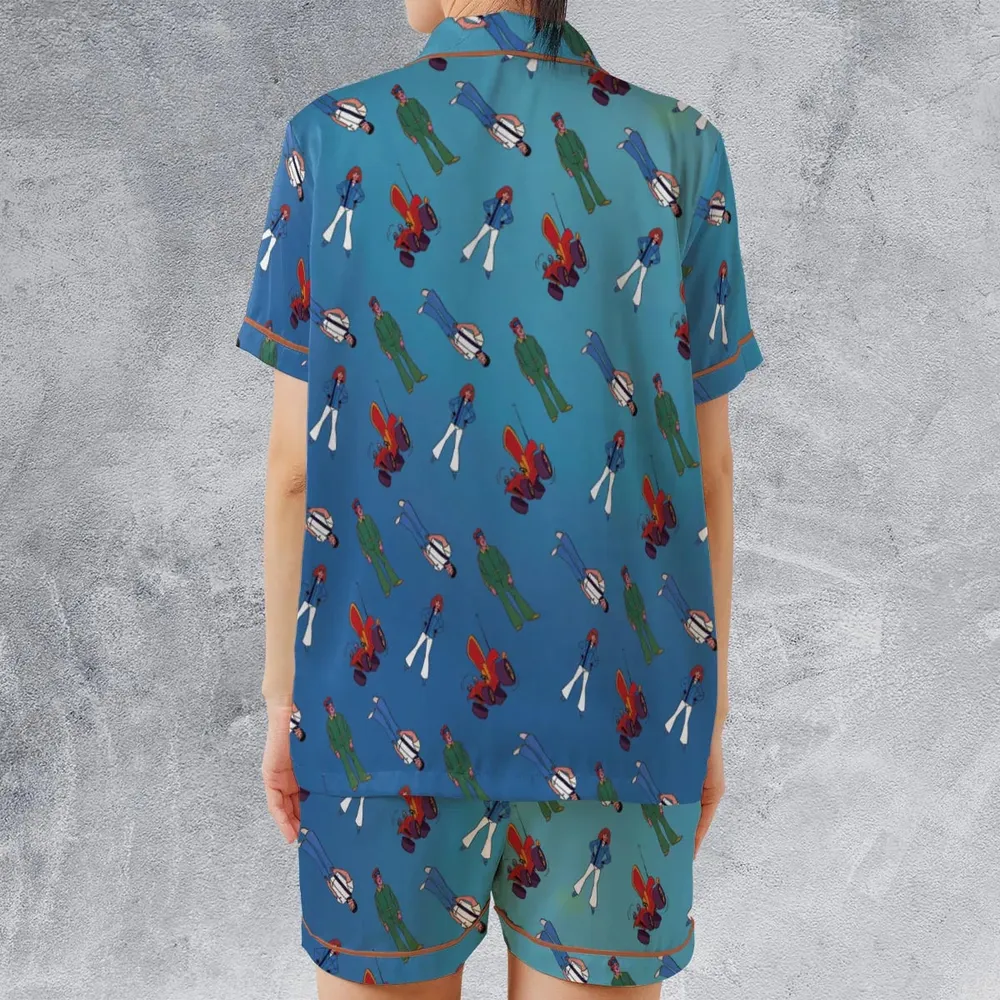 Speed Buggy Satin Short-Sleeve Pajamas Set - 2