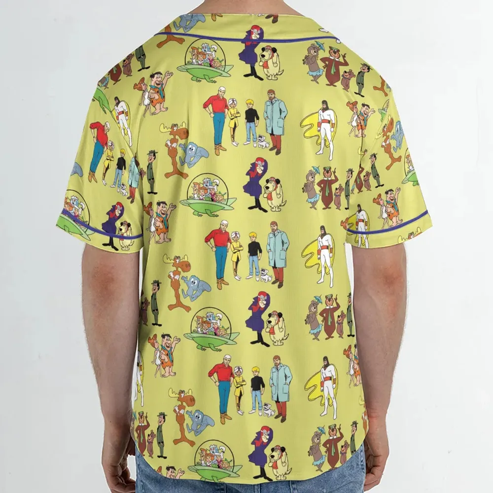 60s Cartoon Characters Unisex Baseball Jersey - 2