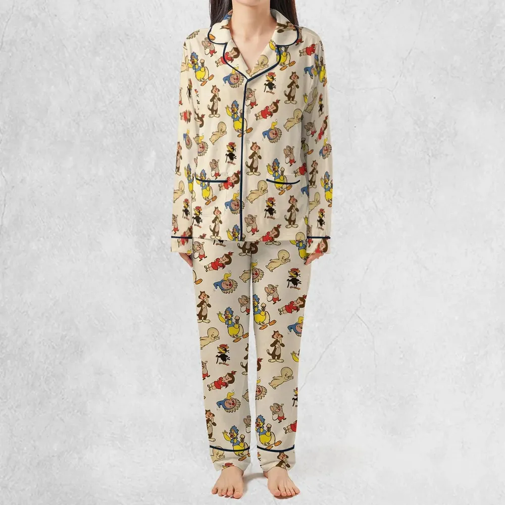 Harvey TV Stars Cartoon Characters Pajamas Set - 2