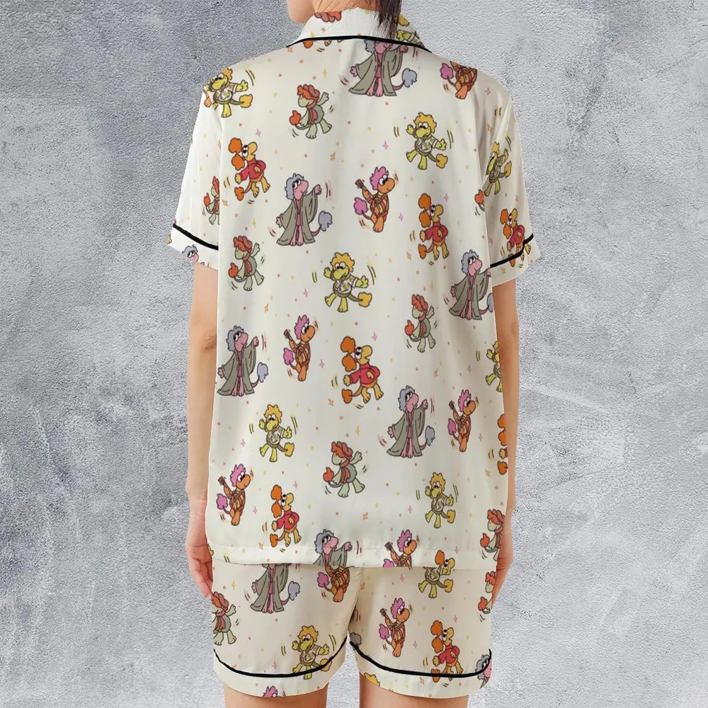 Dance Your Cares Away Satin Short-Sleeve Pajamas Set - 2